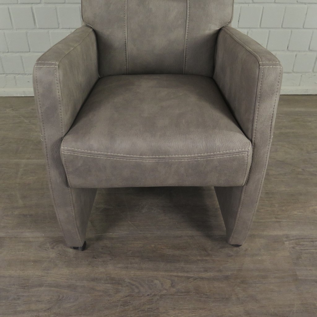 Stuhl / Sessel auf Rollen Taupe