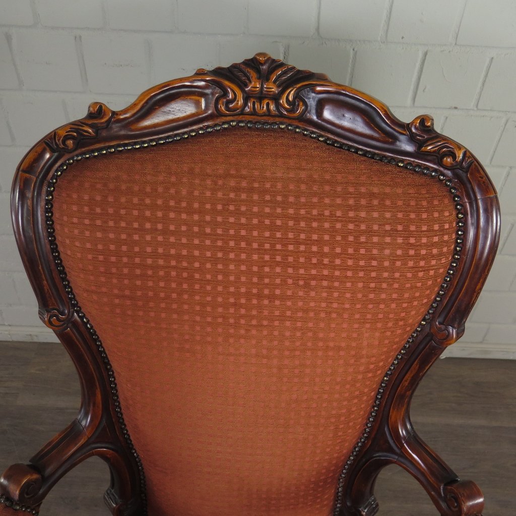 Stuhl Sessel Neubarock Nussbaum