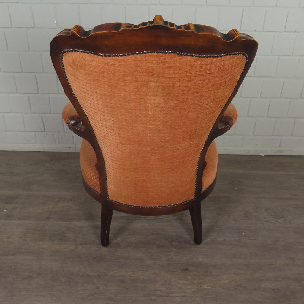 Stuhl Sessel Neubarock Nussbaum
