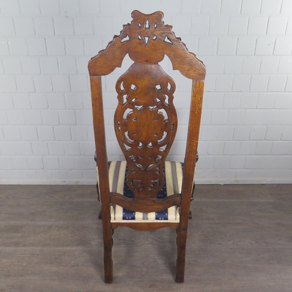 Stuhl Sessel Königssessel 1900 Eiche