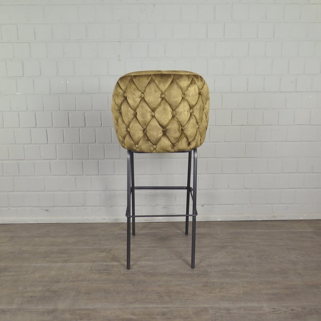Barhocker Barstuhl Gold Velour
