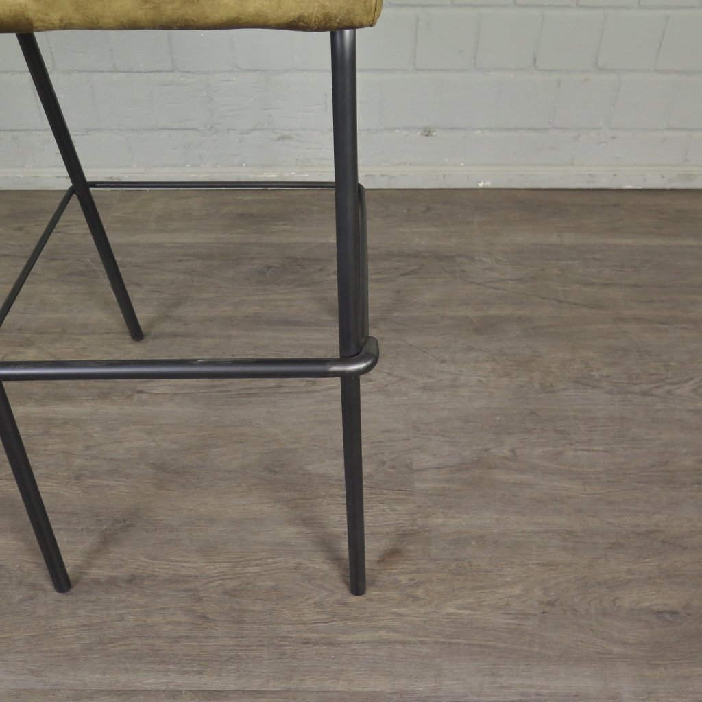 Barhocker Barstuhl Gold Velour