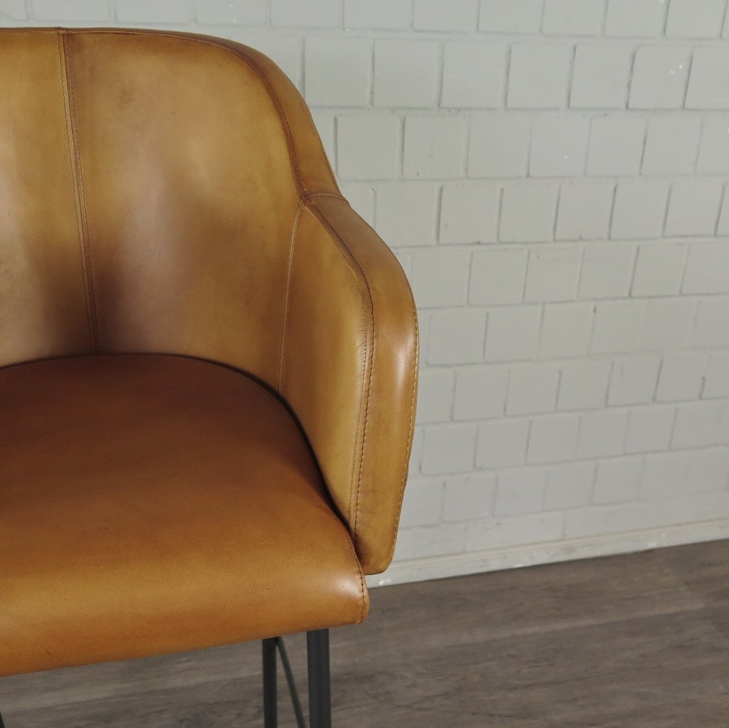 Barhocker Barstuhl Camel Leder