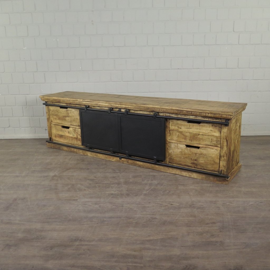 Lowboard TV-Möbel Mangoholz 2,00 m