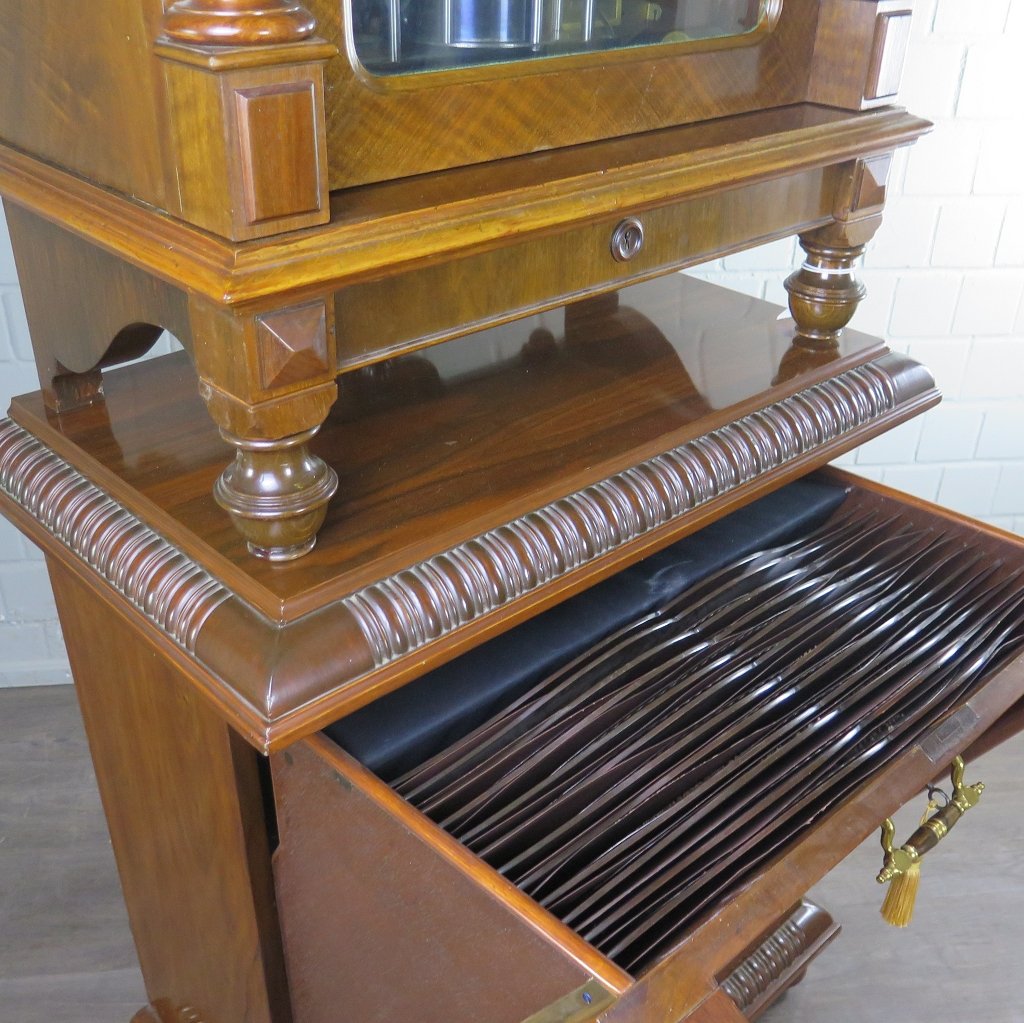 Spieluhr Symphonion Gründerzeit 1875 Nussbaum