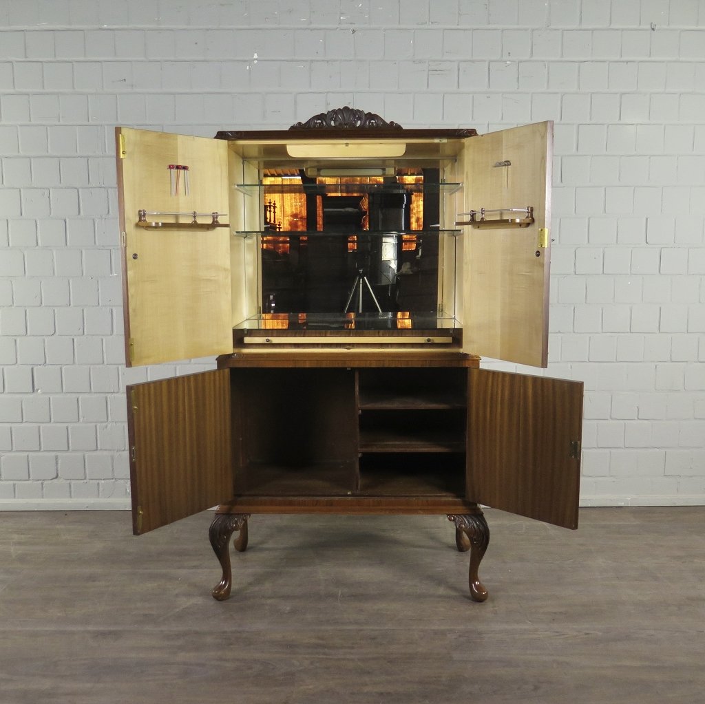 Cocktail-Barschrank Klassische Moderne 1950 Nussbaum