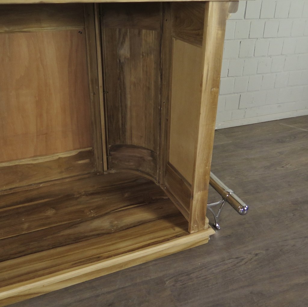 Englische Bar Theke Tresen Teakholz 1,65 m