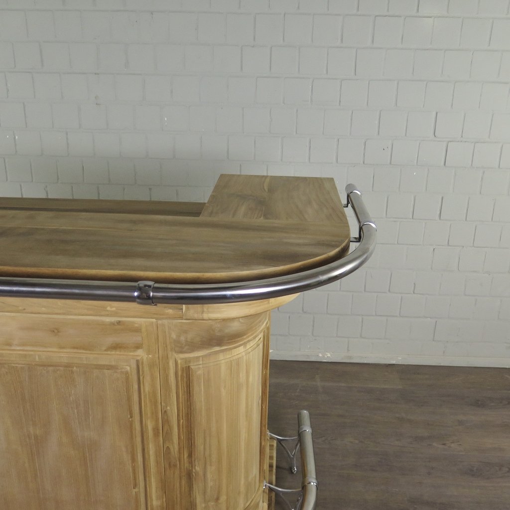 Englische Bar Theke Tresen Teakholz 1,65 m