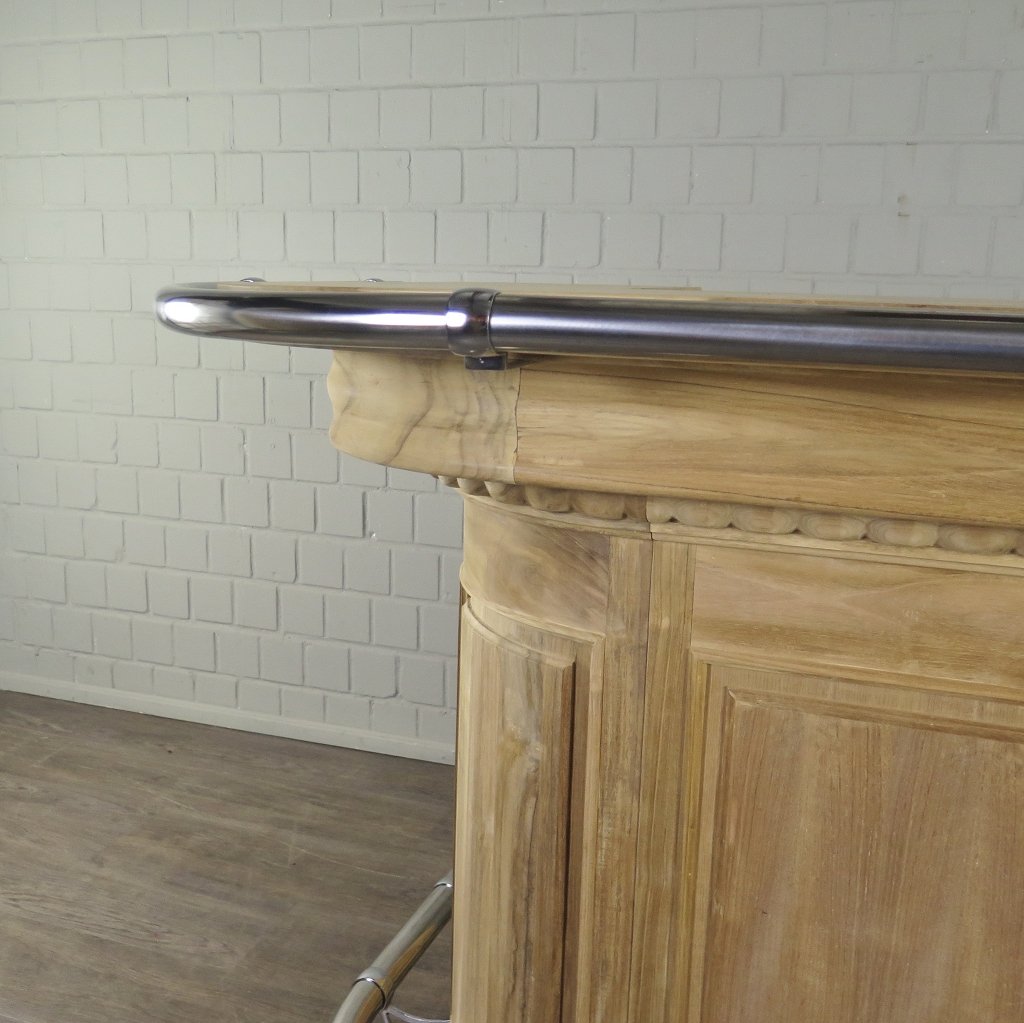 Englische Bar Theke Tresen Teakholz 1,65 m