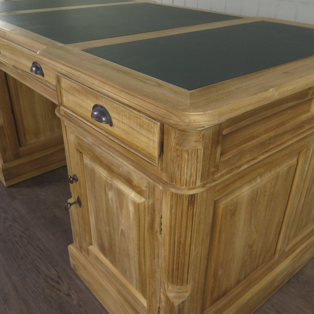 Schreibtisch Teakholz 1,80 m