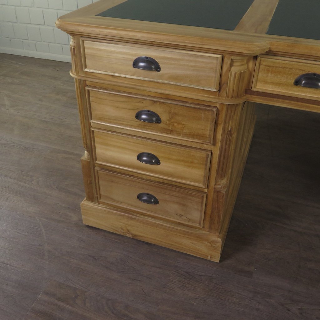 Schreibtisch Teakholz 1,80 m