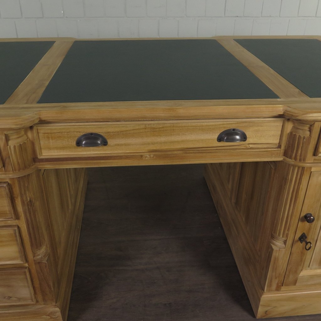Schreibtisch Teakholz 1,80 m