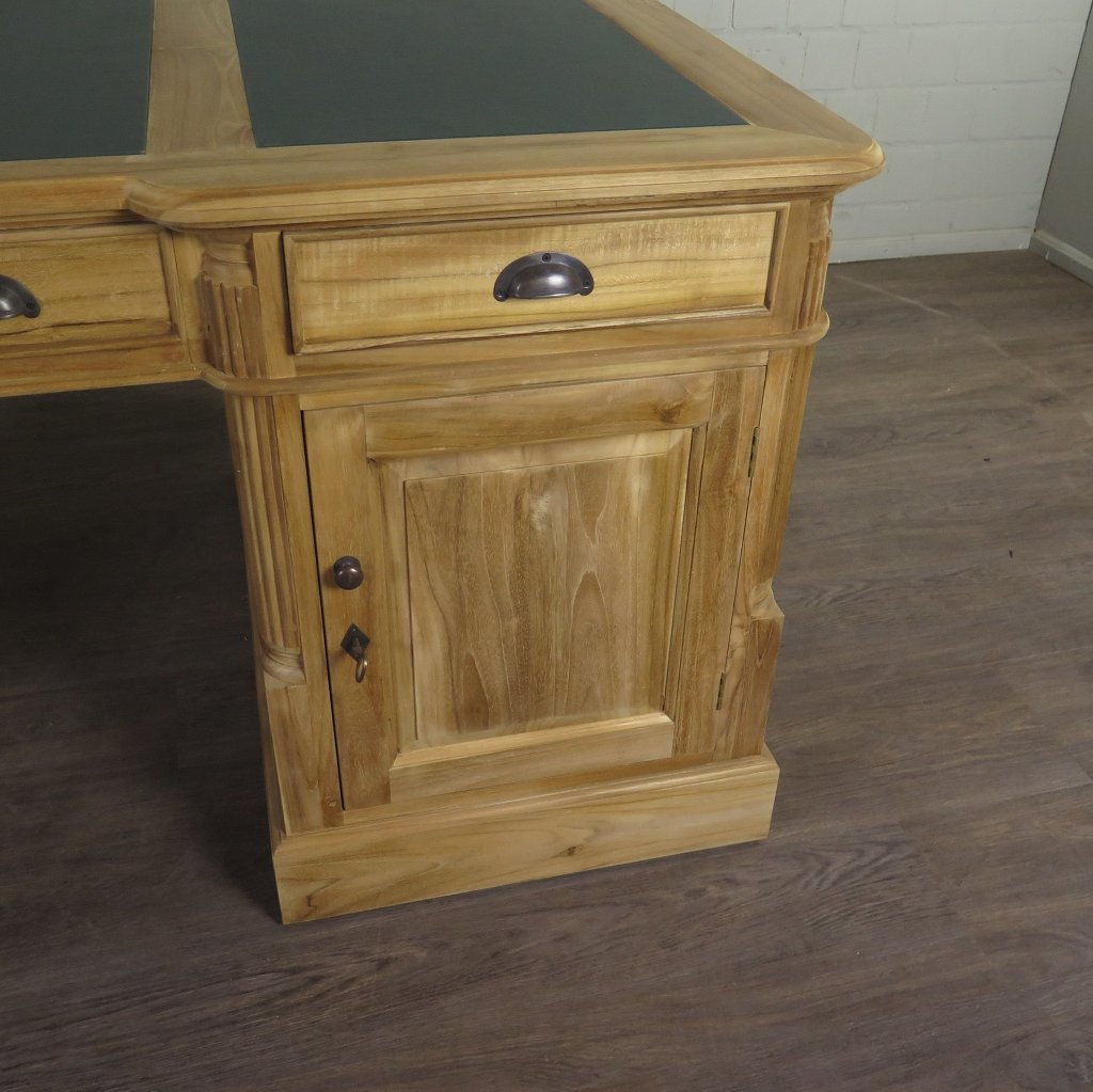 Schreibtisch Teakholz 1,80 m