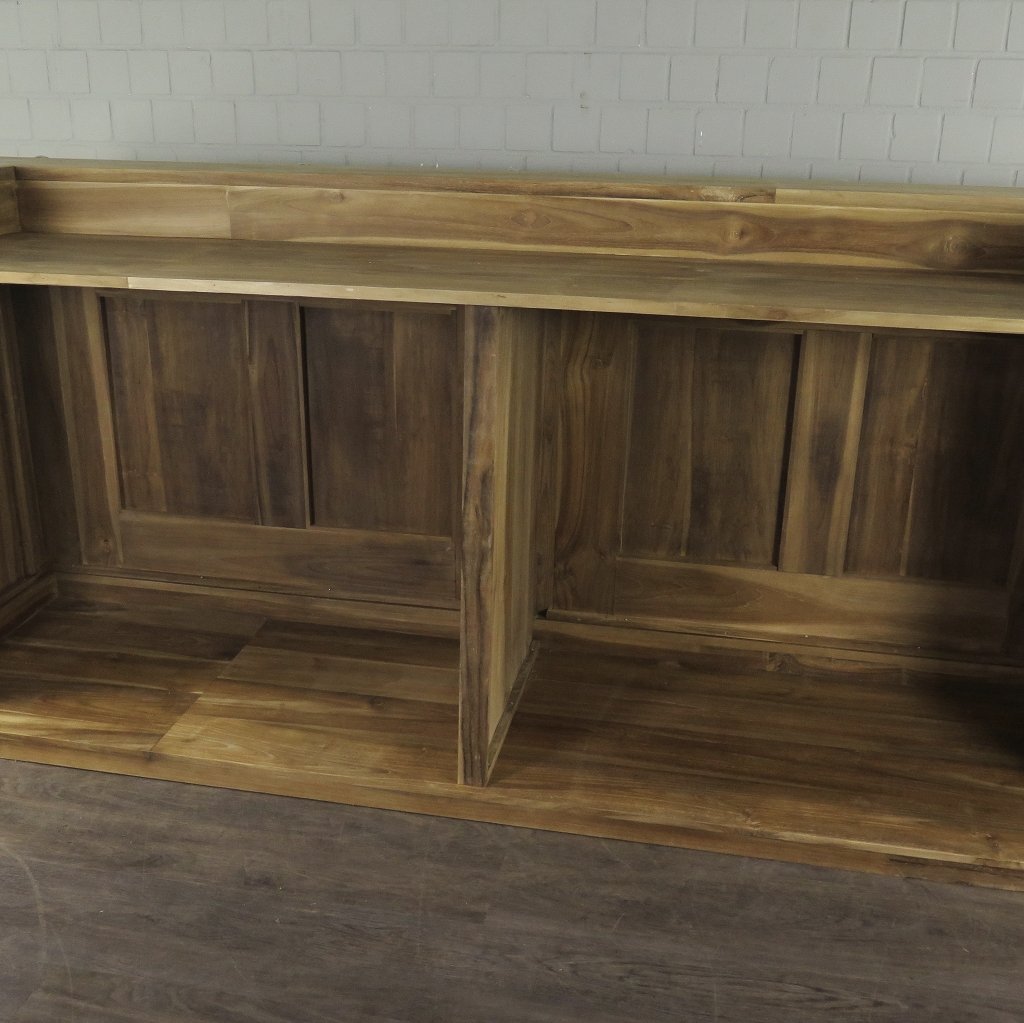 Theke Tresen Regal Bella Teakholz 3,00 m