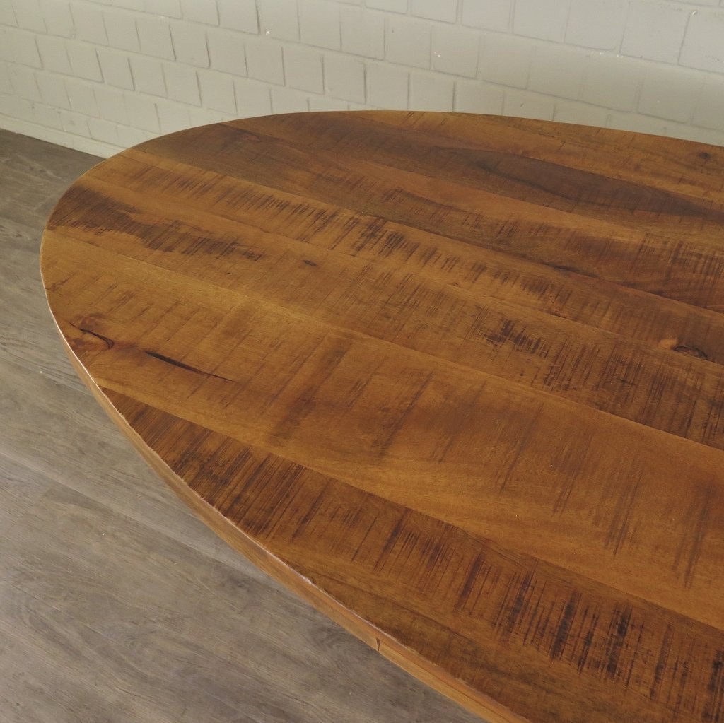 Esstisch Tisch Eiche Oval 2,00 m x 1,00 m