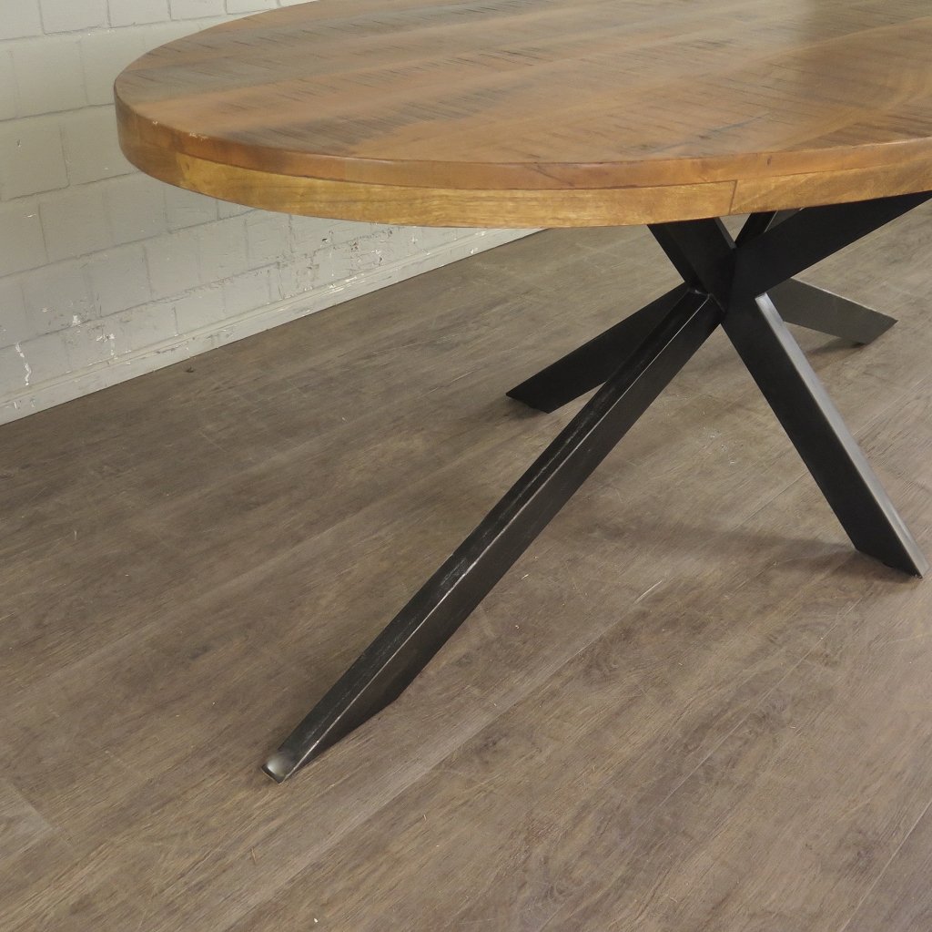 Esstisch Tisch Eiche Oval 2,00 m x 1,00 m