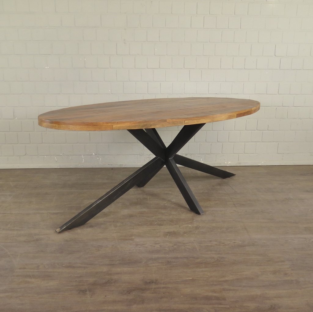 Esstisch Tisch Eiche Oval 2,00 m x 1,00 m