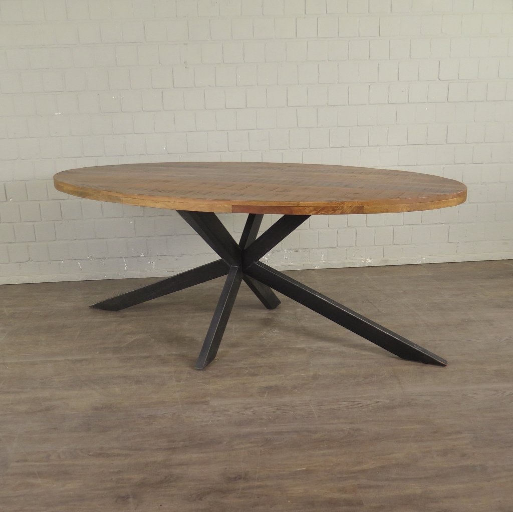 Esstisch Tisch Eiche Oval 2,00 m x 1,00 m