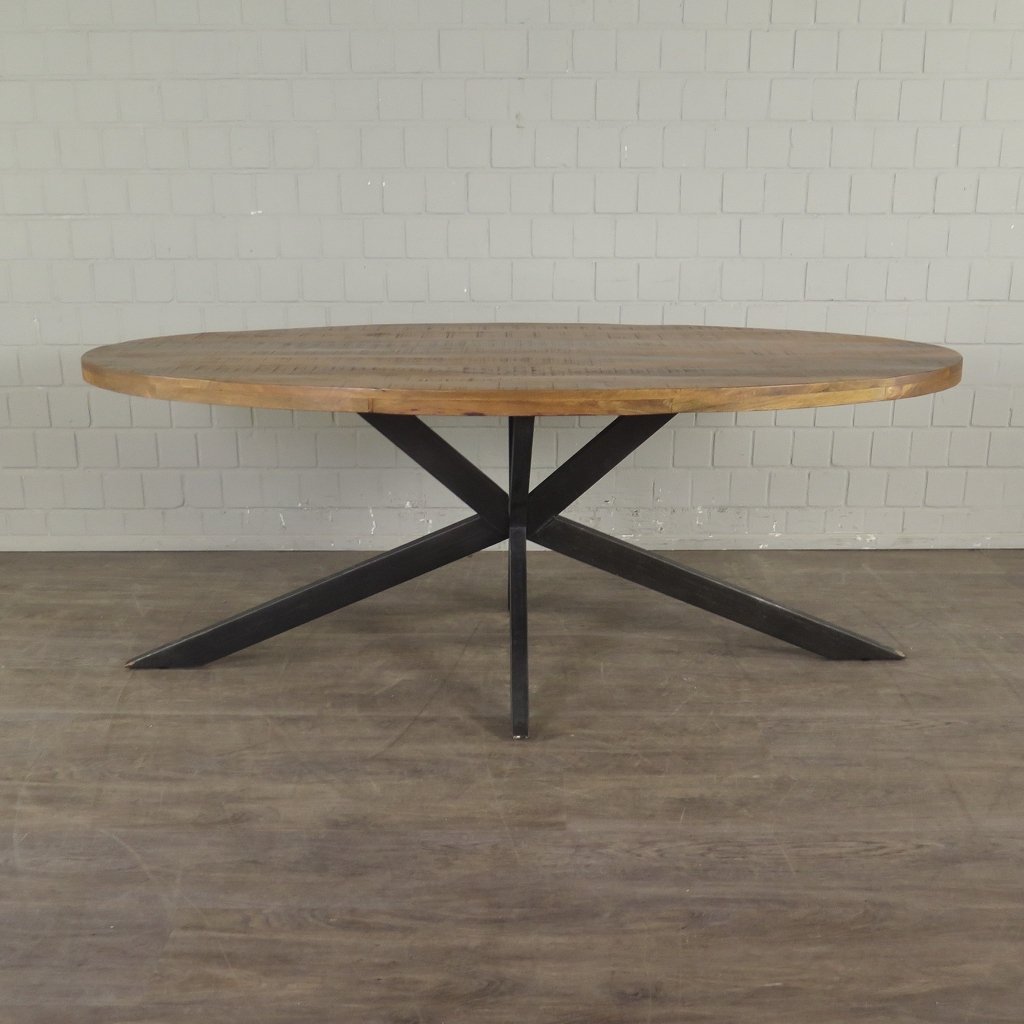 Esstisch Tisch Eiche Oval 2,00 m x 1,00 m