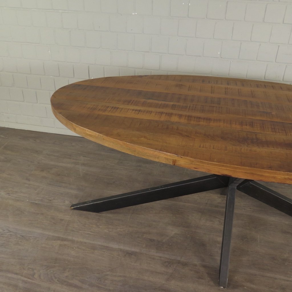 Esstisch Tisch Eiche Oval 2,00 m x 1,00 m