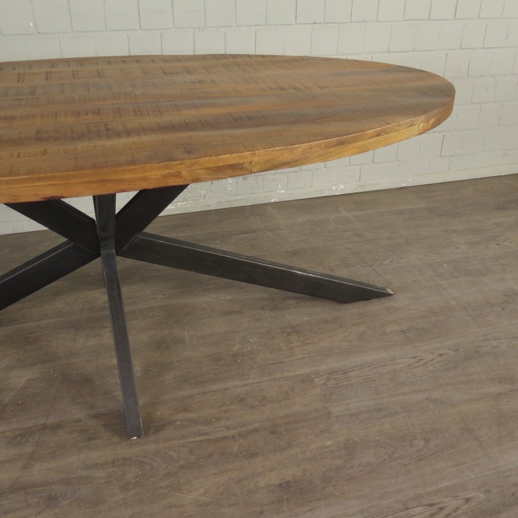 Esstisch Tisch Eiche Oval 2,00 m x 1,00 m