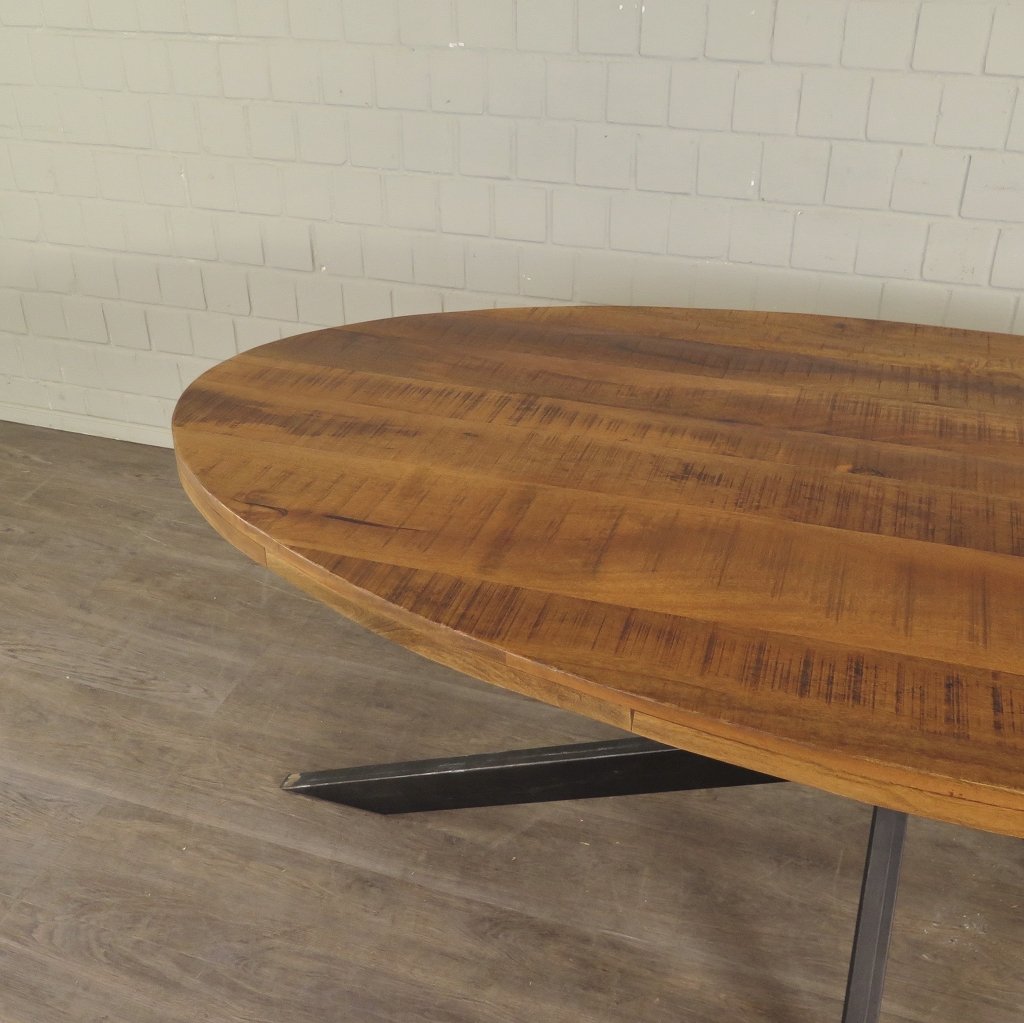 Esstisch Tisch Eiche Oval 2,00 m x 1,00 m