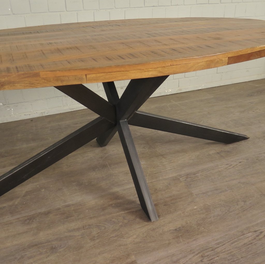 Esstisch Tisch Eiche Oval 2,00 m x 1,00 m