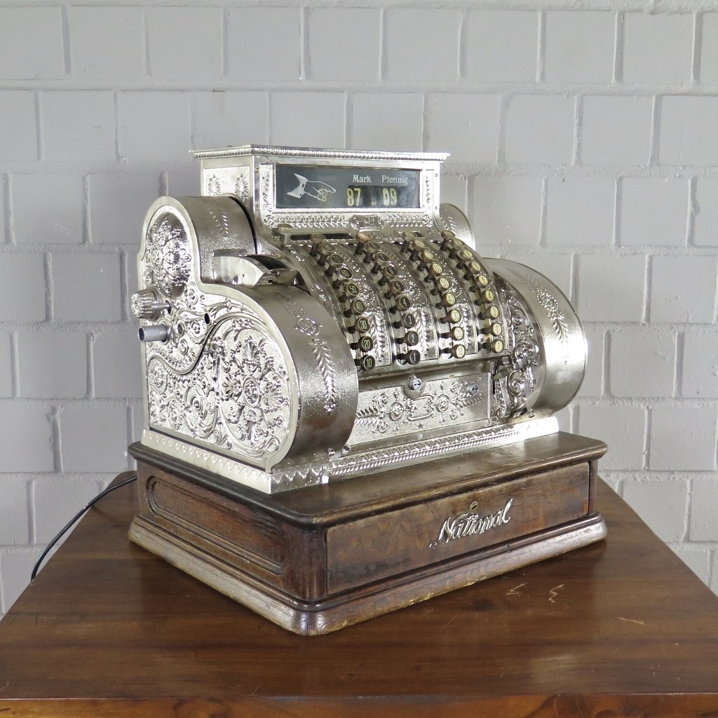 Ladenkasse National elektrisch Jugendstil 1912