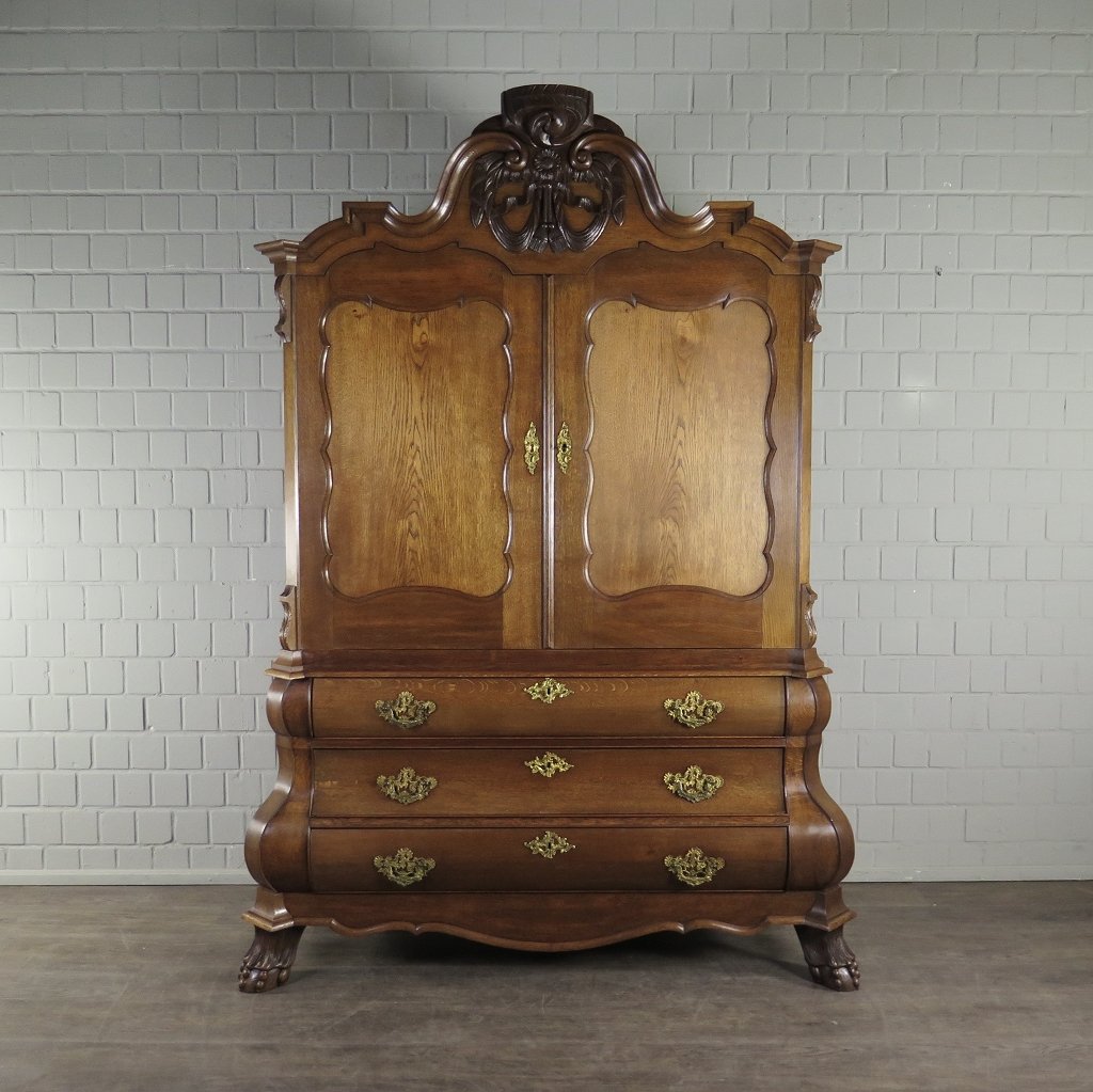 Kabinettschrank Schrank Neubarock 1880 Eiche