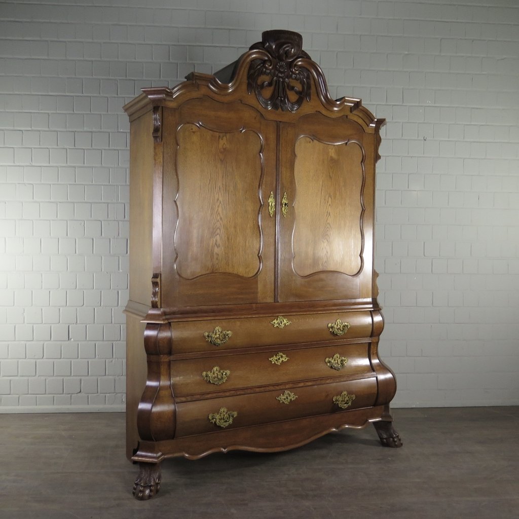 Kabinettschrank Schrank Neubarock 1880 Eiche