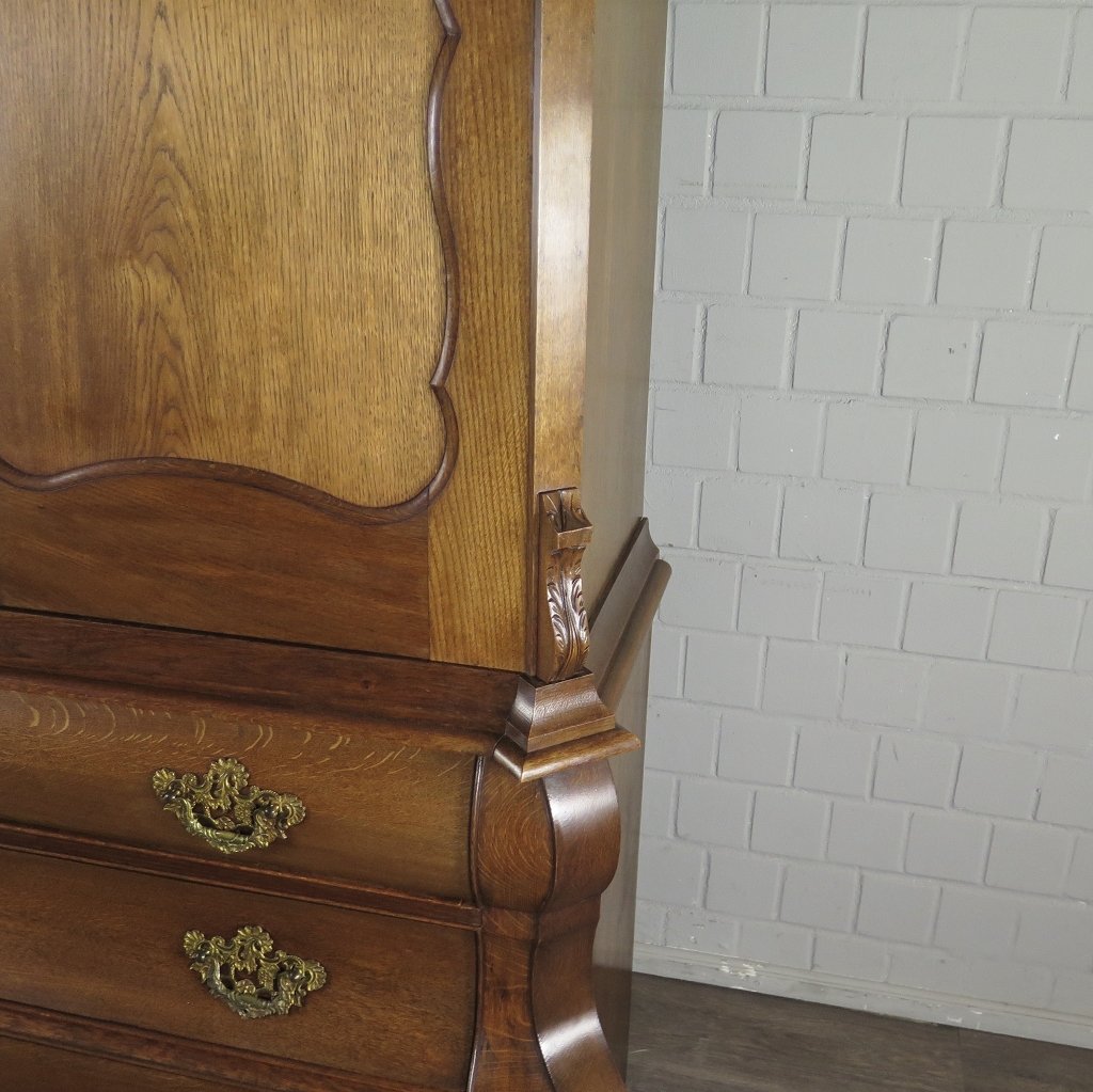 Kabinettschrank Schrank Neubarock 1880 Eiche