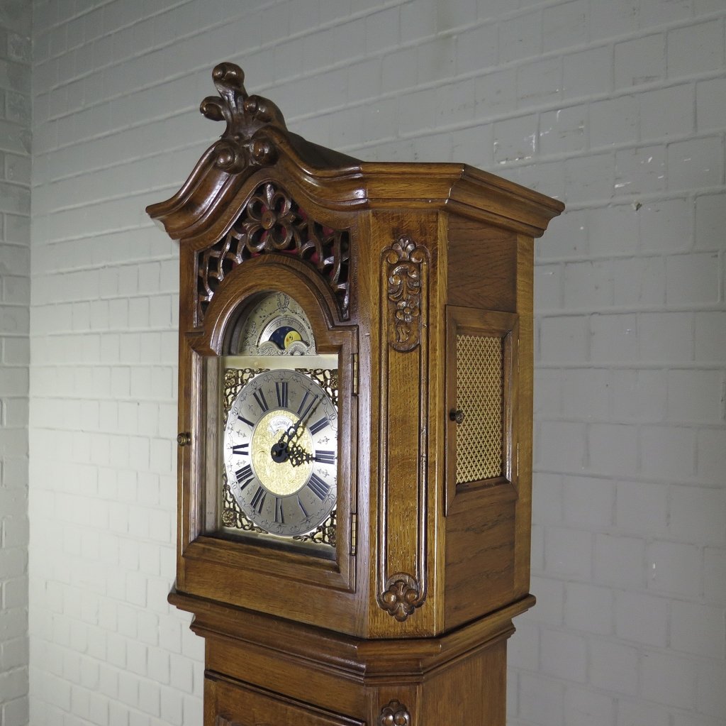 Standuhr Uhr Warmink Eiche Westminster