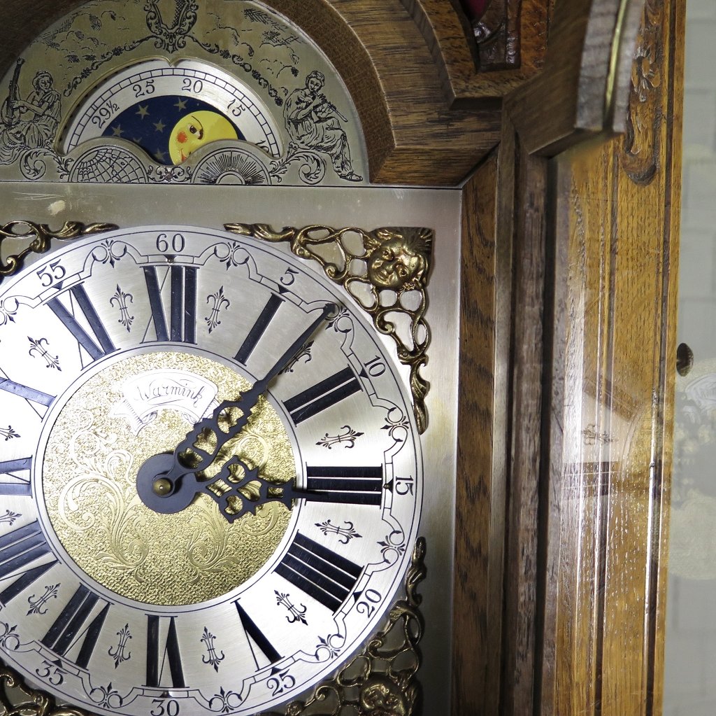 Standuhr Uhr Warmink Eiche Westminster