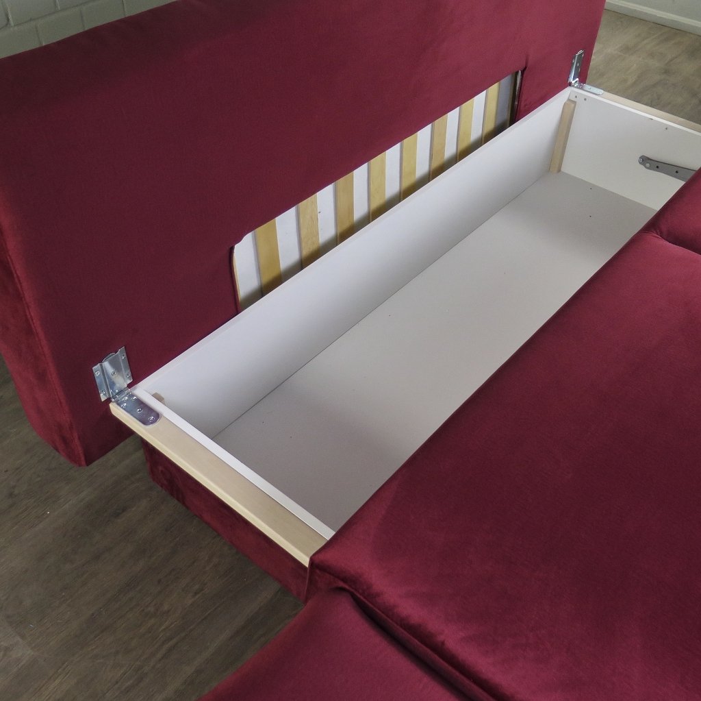 Schlafcouch Schlafsofa mit Bettkasten 2,20 m