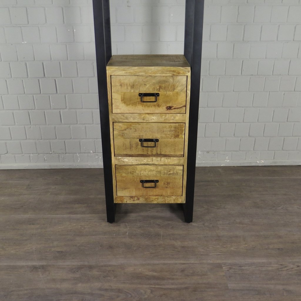Hochschrank Regal Mangoholz 0,55 m
