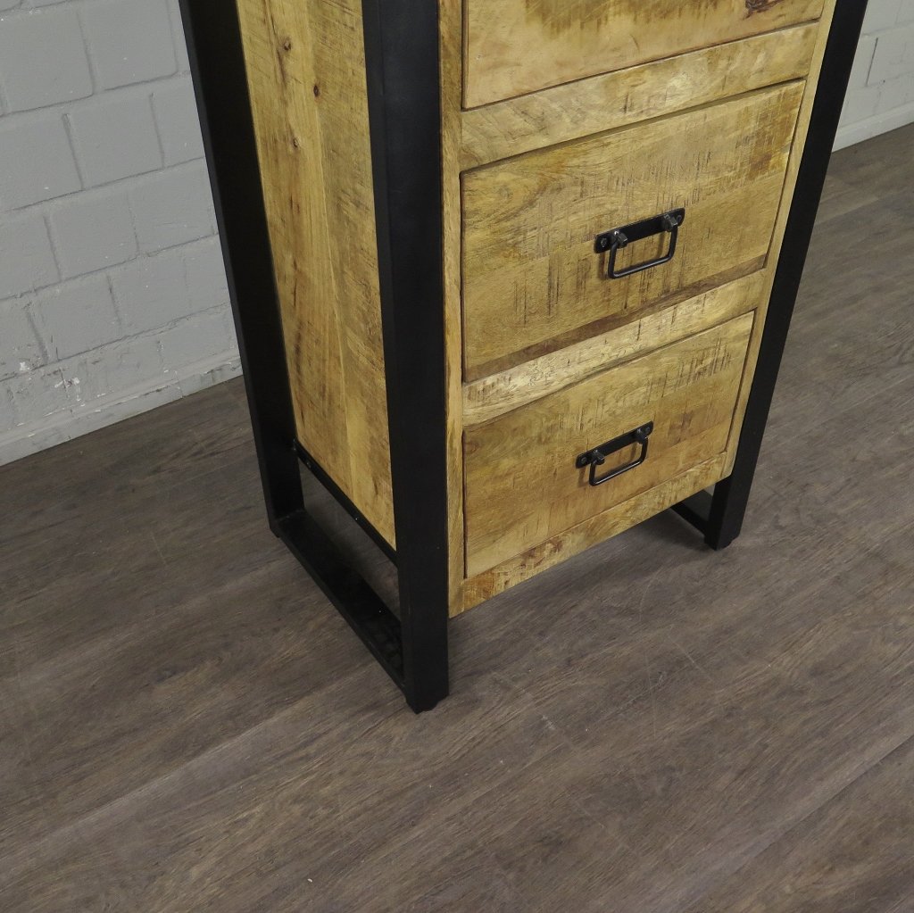 Hochschrank Regal Mangoholz 0,55 m