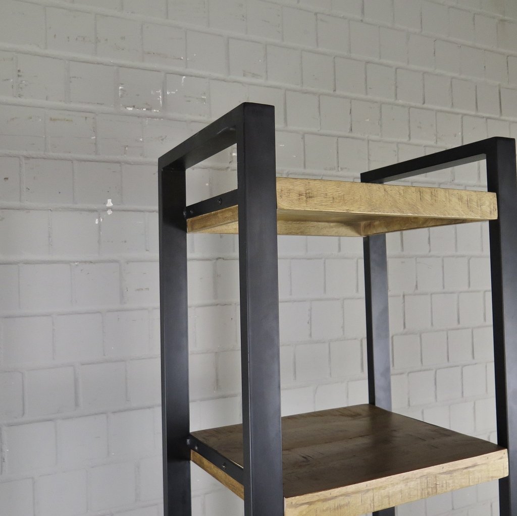 Hochschrank Regal Mangoholz 0,55 m