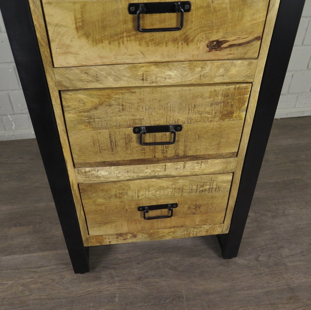 Hochschrank Regal Mangoholz 0,55 m