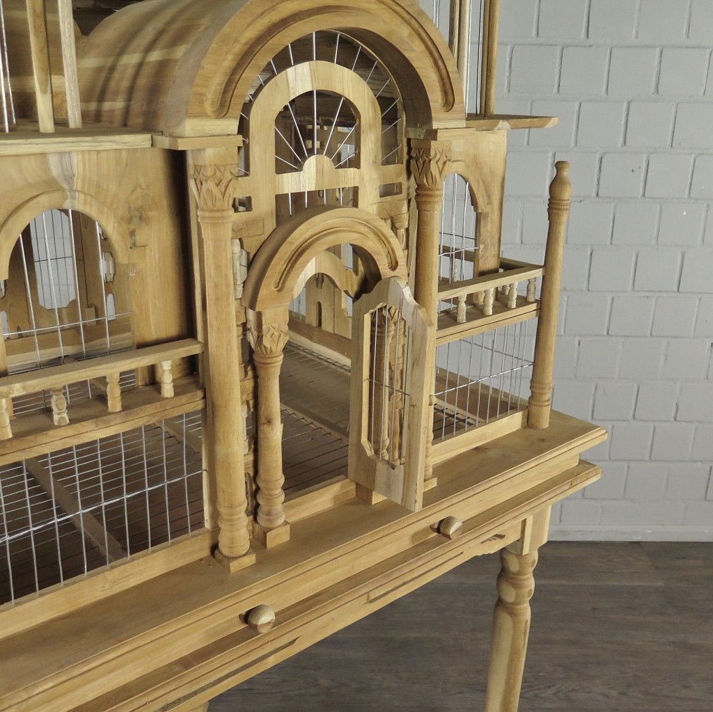 Vogelkäfig Vogelpalast Vogelhaus Teakholz 2,35 m