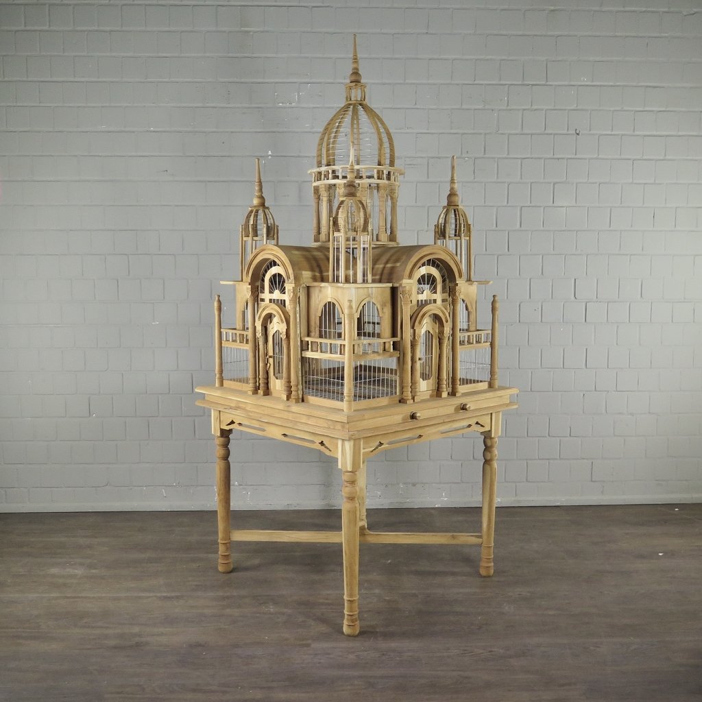 Vogelkäfig Vogelpalast Vogelhaus Teakholz 2,35 m