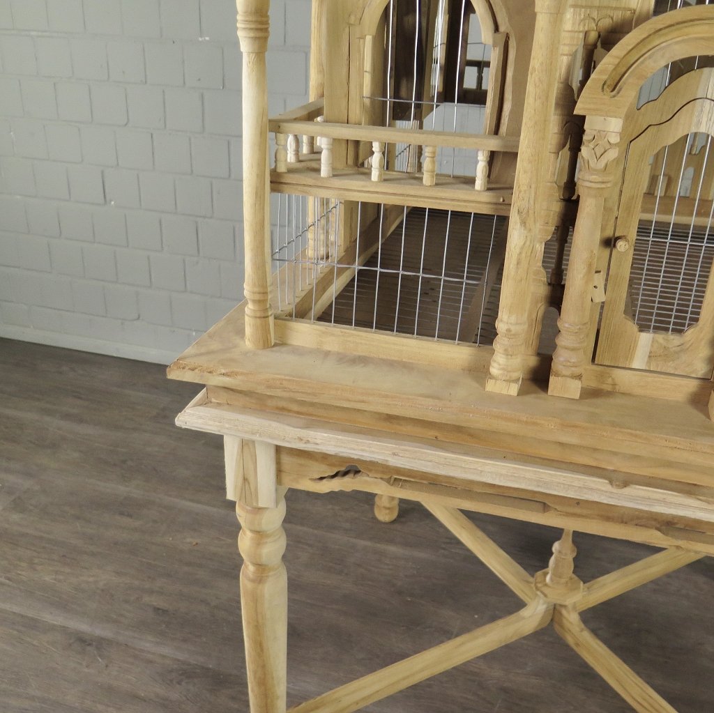 Vogelkäfig Vogelpalast Vogelhaus Teakholz 2,35 m