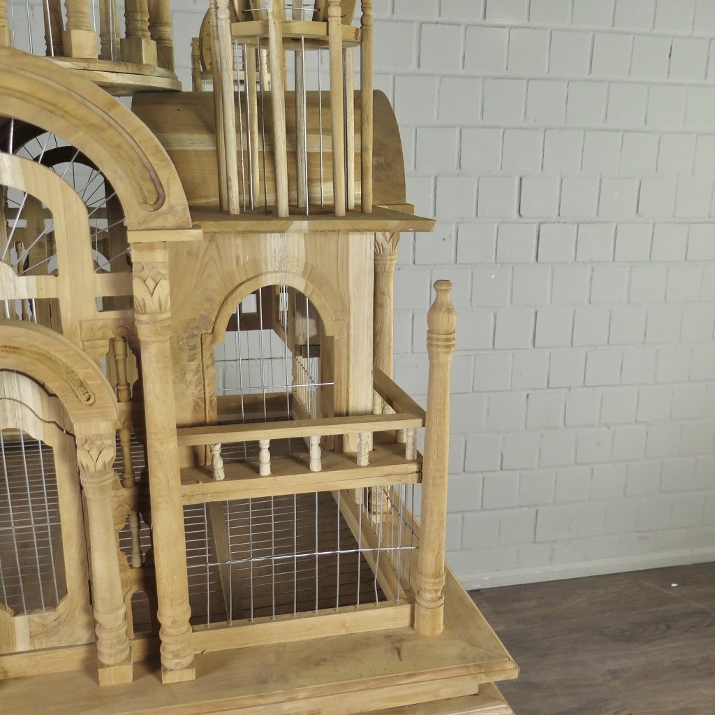 Vogelkäfig Vogelpalast Vogelhaus Teakholz 2,35 m