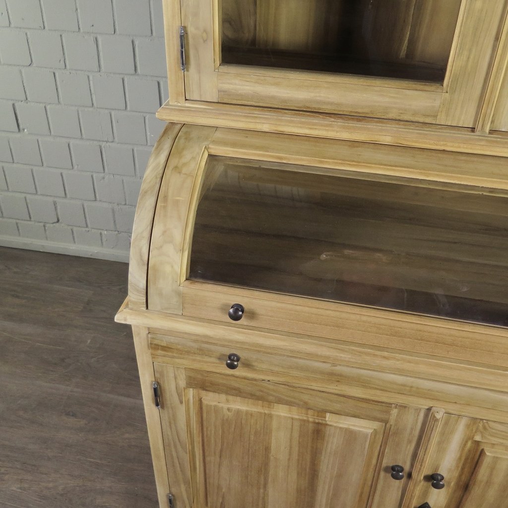 Buffetschrank Vitrine 1,22 m Teakholz