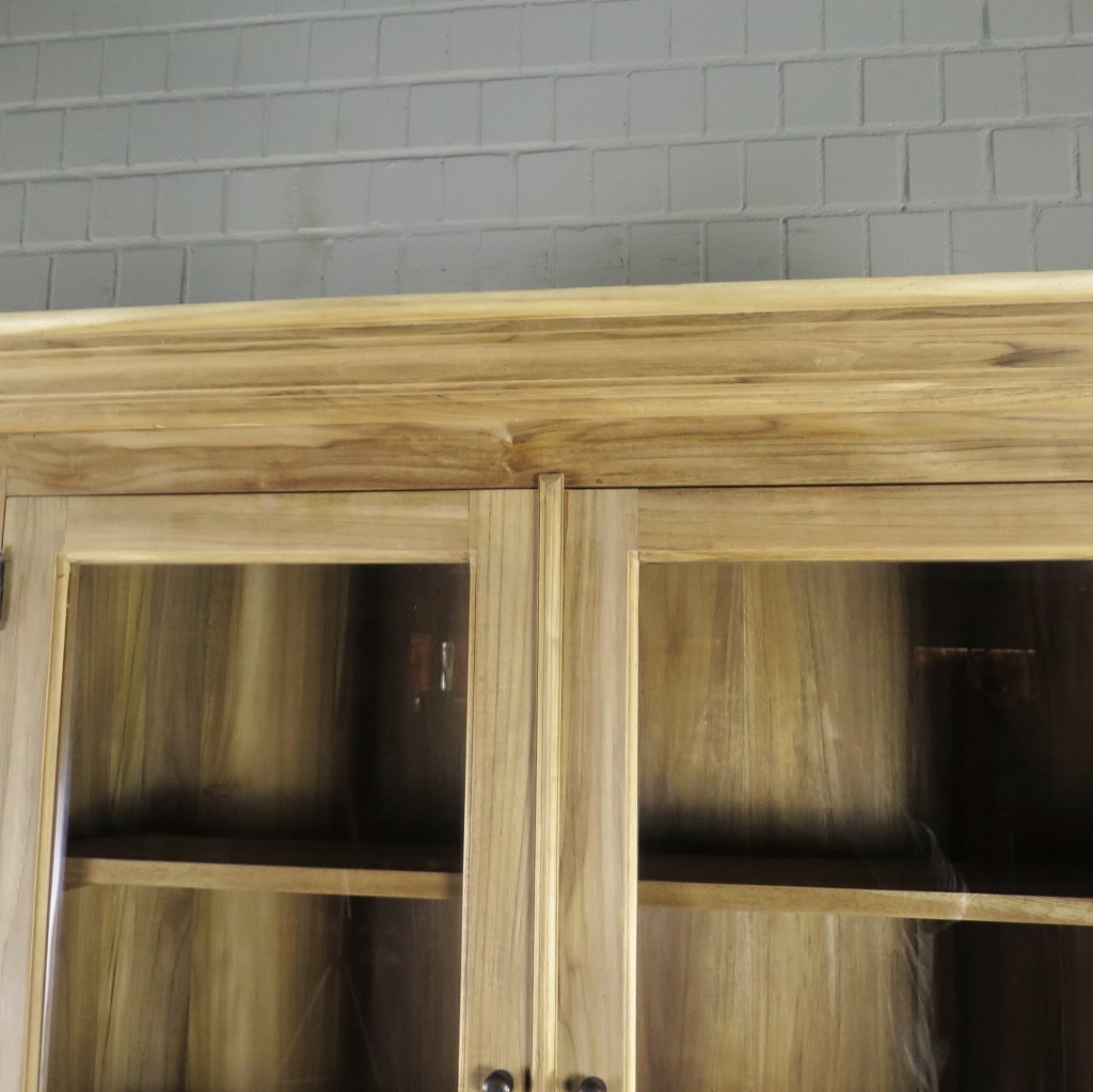 Buffetschrank Vitrine 1,22 m Teakholz