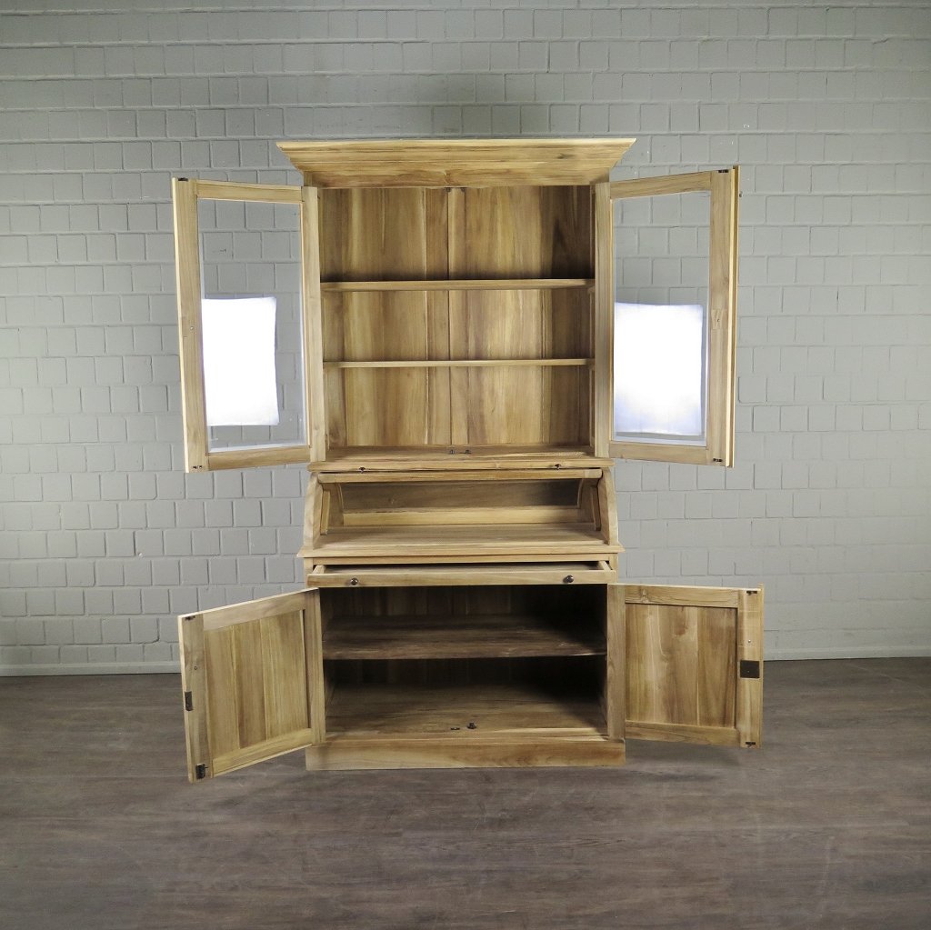 Buffetschrank Vitrine 1,22 m Teakholz