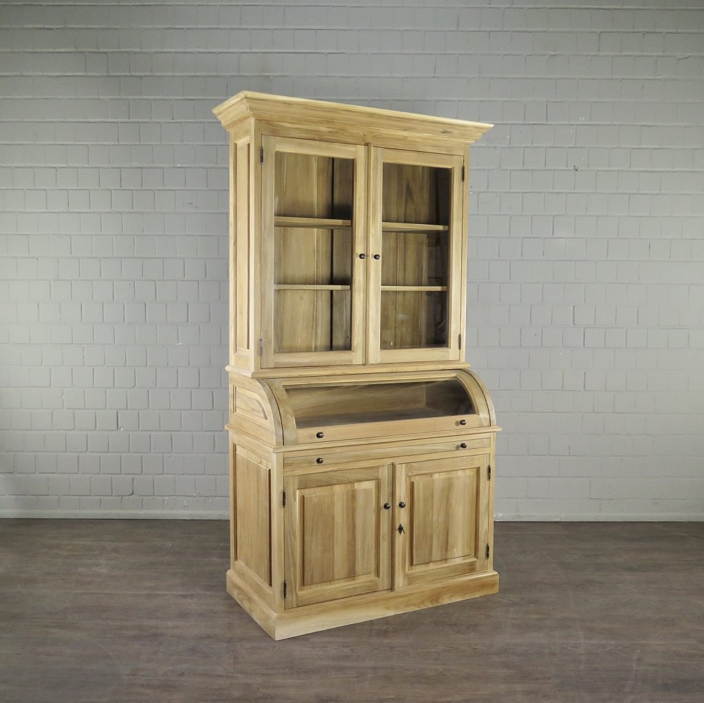Buffetschrank Vitrine 1,22 m Teakholz