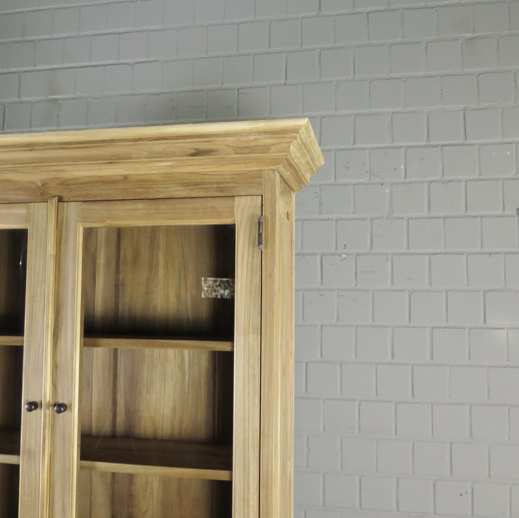 Buffetschrank Vitrine 1,22 m Teakholz