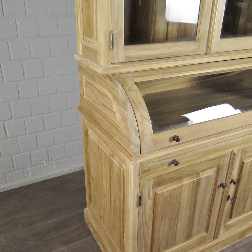 Buffetschrank Vitrine 1,22 m Teakholz