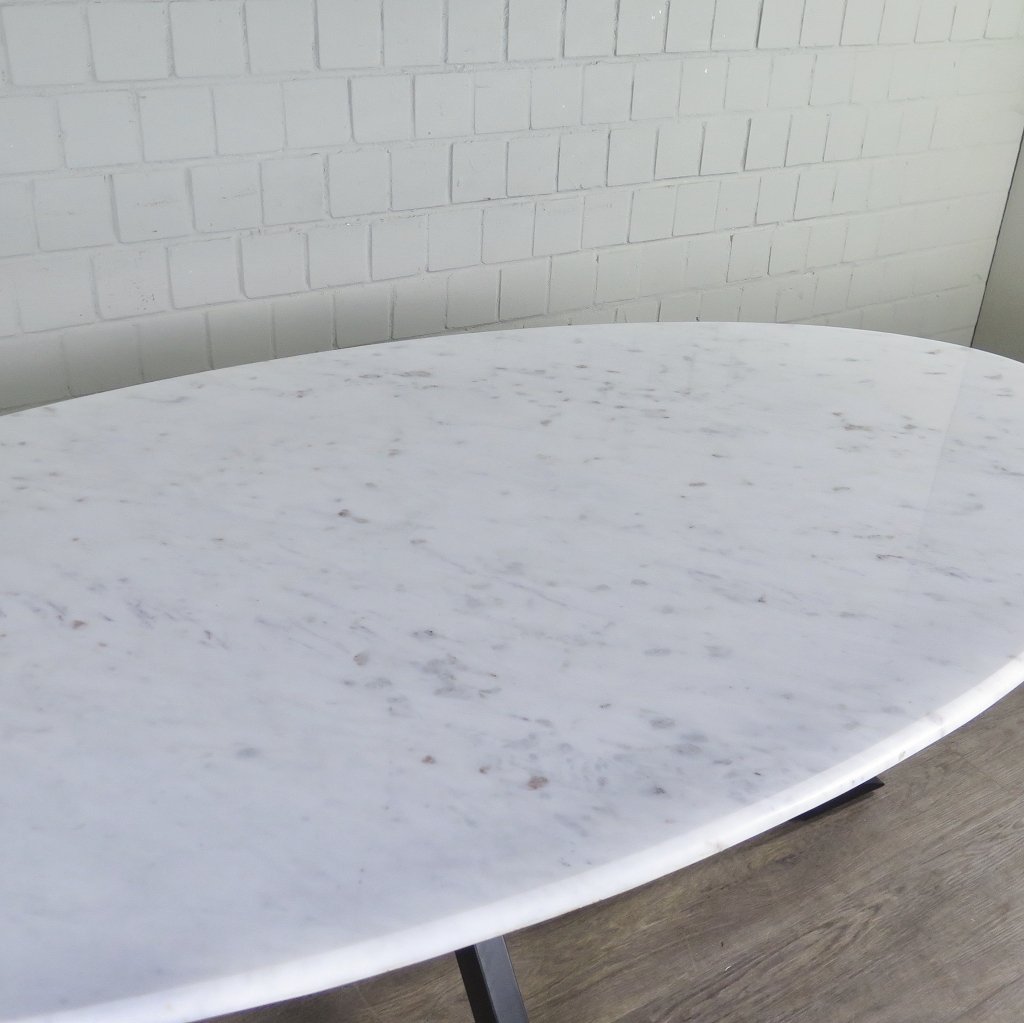 Tisch Küchentisch Esstisch Oval Marmor 2,00 m x 1,00 m