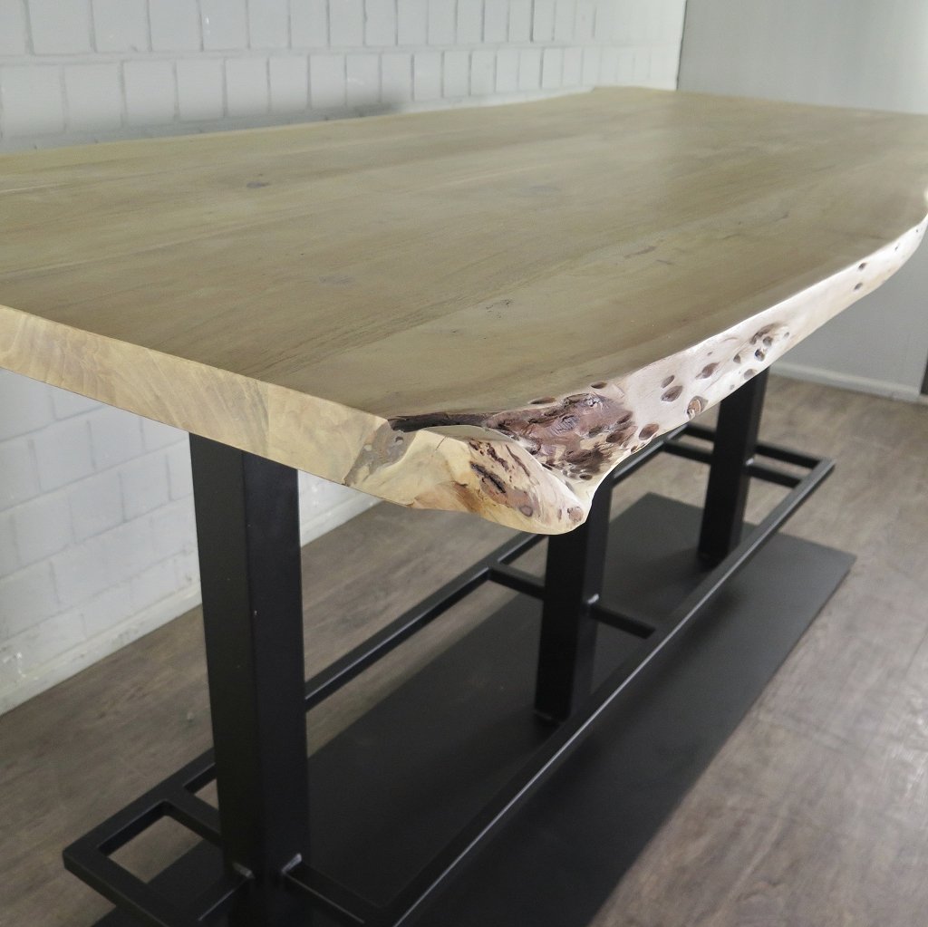 Stehtisch Bartisch Mangoholz 2,20 m x 1,00 m